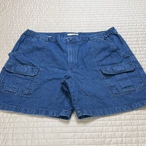 Savane Blue Denim Cargo Shorts for Men SIZE 40